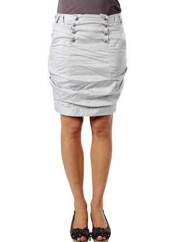 Jupe courte gris perle ET COMPAGNIE pour femme seconde vue