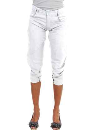 Pantacourt blanc ET COMPAGNIE femme