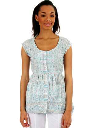 Tunique manches longues bleu ET COMPAGNIE pour femme