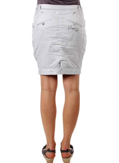 Jupe courte doublure gris perle ET COMPAGNIE femme