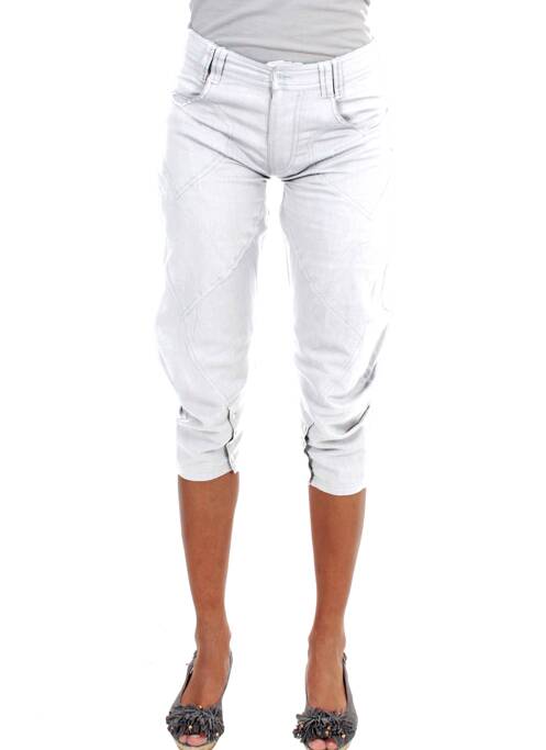 Pantacourt blanc ET COMPAGNIE femme