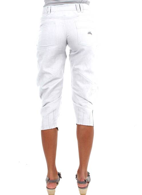 Pantacourt blanc ET COMPAGNIE femme