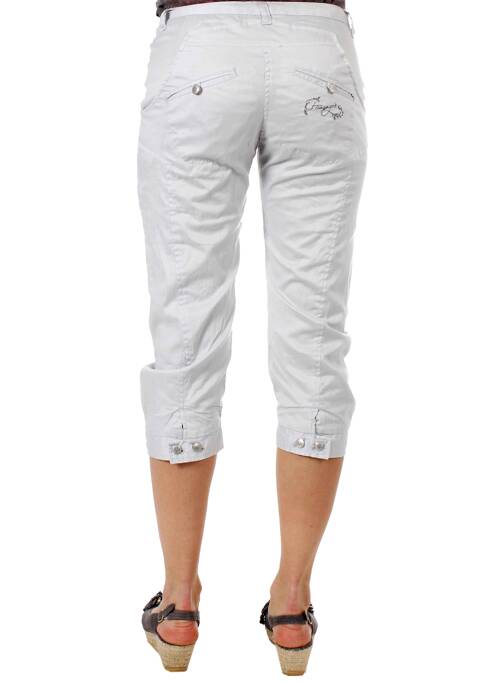 Pantacourt gris perle ET COMPAGNIE pour femme