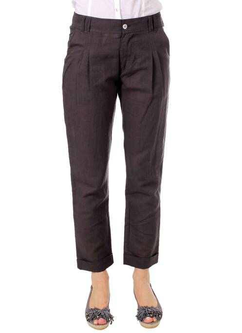 Pantalon droit gris acier ET COMPAGNIE pour femme