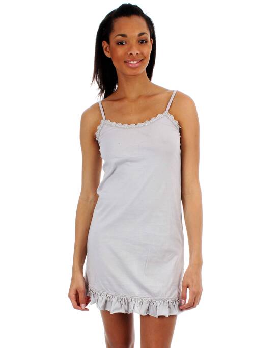 Robe mi-longue gris ET COMPAGNIE pour femme