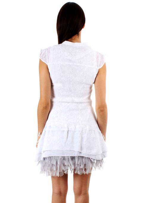 Tunique manches longues blanc ET COMPAGNIE pour femme