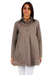 Manteau long taupe LA FEE MARABOUTEE pour femme seconde vue