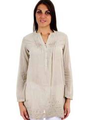 Tunique manches longues sable LA FEE MARABOUTEE pour femme seconde vue