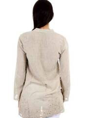 Tunique manches longues sable LA FEE MARABOUTEE pour femme seconde vue
