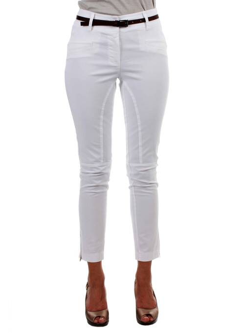 Pantacourt blanc LA FEE MARABOUTEE pour femme
