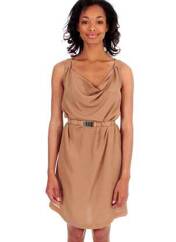 Robe mi-longue beige PABLO GERARD DAREL pour femme seconde vue