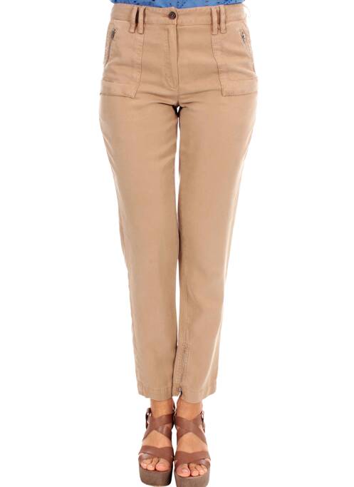 Pantalon droit beige PABLO GERARD DAREL pour femme