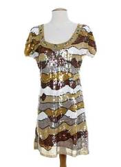 Robe mi-longue marron FAUST pour femme seconde vue