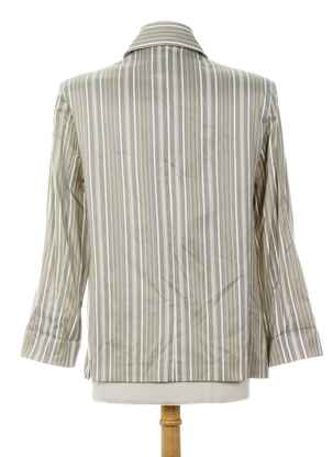 Veste casual col chemisier beige ALAIN CHABASON femme