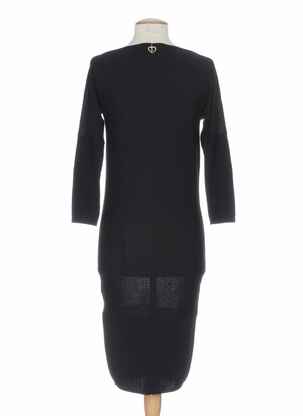 Robe longue manches 3/4 noir MINE DE RIEN femme