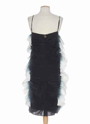 Robe longue col v noir MINE DE RIEN femme