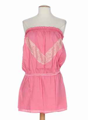Robe courte coupe cintrée rose MINE DE RIEN femme