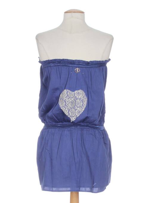 Robe courte bleu MINE DE RIEN pour femme