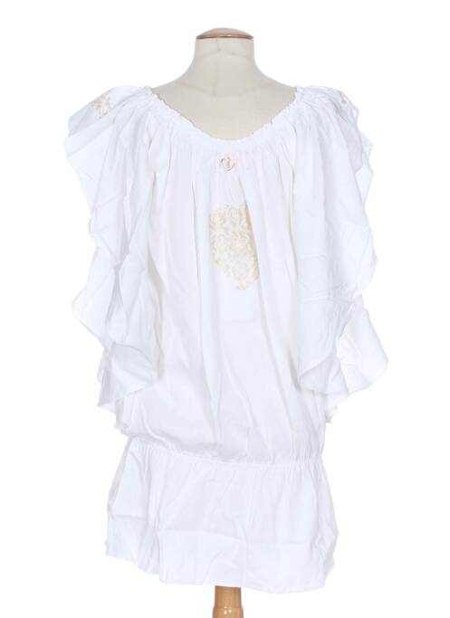 Robe mi-longue blanc MINE DE RIEN pour femme