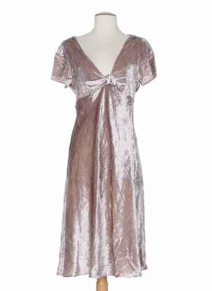 Robe longue beige MINE DE RIEN pour femme