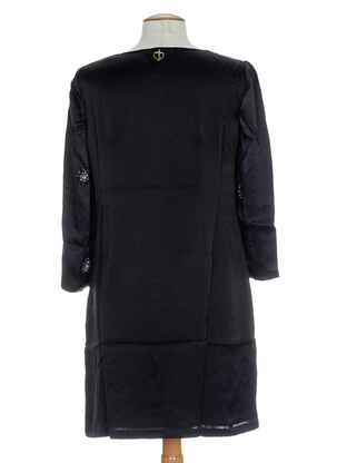 Robe longue manches longues manches longues noir MINE DE RIEN femme
