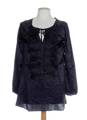 Tunique manches longues col rond noir MINE DE RIEN femme