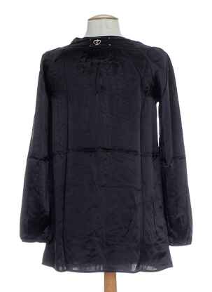 Tunique manches longues col rond noir MINE DE RIEN femme