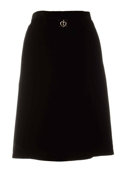 Jupe mi-longue noir MINE DE RIEN pour femme