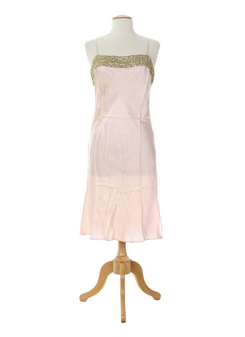 Robe mi-longue rose MINE DE RIEN pour femme