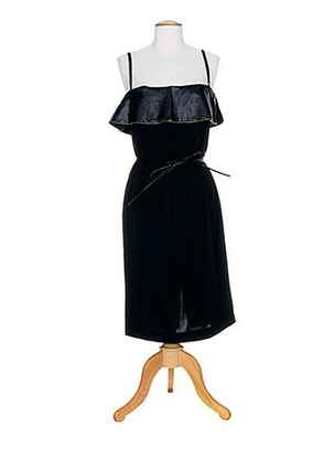 Robe mi-longue noir FRANKIE MORELLO pour femme