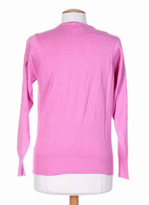 Pull coupe cintrée manches longues rose STEFAN GREEN femme