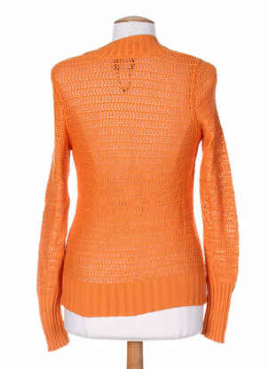 Pull maille tricot manches longues orange STEFAN GREEN femme