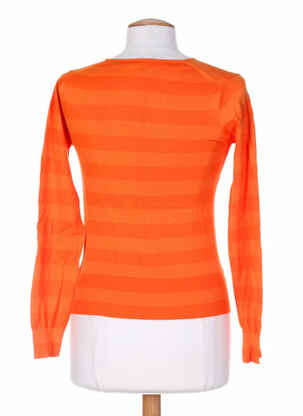 Pull manches longues manches longues orange STEFAN GREEN femme