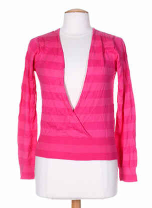 Pull manches longues manches longues rose STEFAN GREEN femme