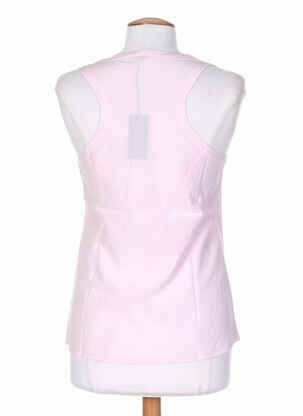 Top coupe cintrée sans manche rose TEENFLO femme