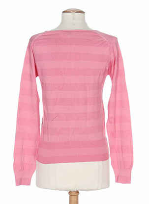Pull resserrée sur le bas manches longues rose STEFAN GREEN femme