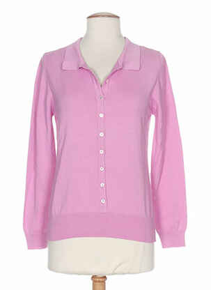 Pull resserrée sur le bas manches longues rose STEFAN GREEN femme