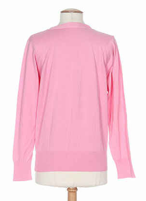 Pull col v manches longues rose STEFAN GREEN femme