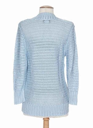 Pull col v manches longues bleu STEFAN GREEN femme