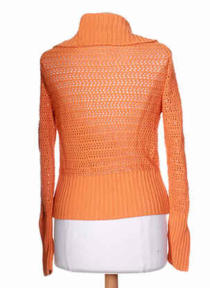 Gilet sans manche maille tricot orange STEFAN GREEN femme