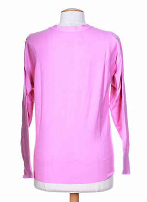 Pull col v manches longues rose STEFAN GREEN femme