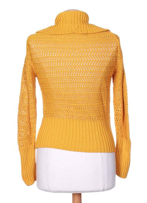Gilet sans manche maille tricot jaune STEFAN GREEN femme