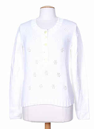 Pull blanc STEFAN GREEN pour femme