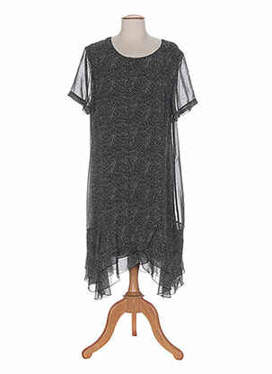 Robe mi-longue noir EVA KAYAN pour femme