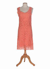 Robe mi-longue orange CAROLINE BISS pour femme seconde vue