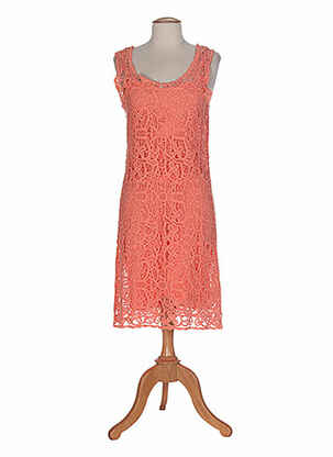 Robe mi-longue orange CAROLINE BISS pour femme