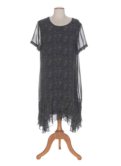 Robe mi-longue noir EVA KAYAN pour femme