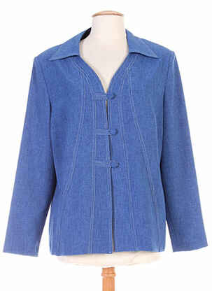 Veste casual coupe droite bleu COUTUREINE femme