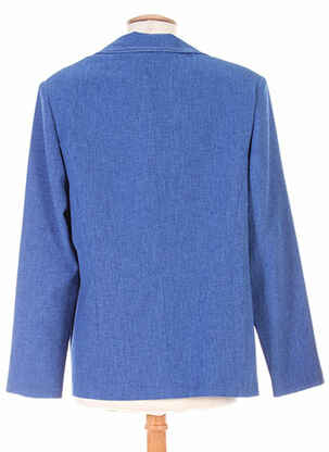 Veste casual coupe droite bleu COUTUREINE femme