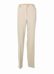 Pantalon droit beige EUGEN KLEIN pour femme seconde vue